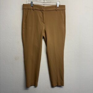 J Crew Cameron Trouser Pants 12 Tan Ankle